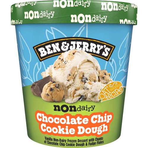 Ben & Jerry's Dairy Free Chocolate Chip Cookie Dough Tub 458mL