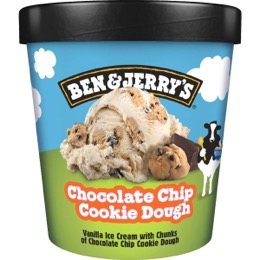 Ben & Jerry's Chocolate Chip Cookie Dough Ice Cream Tub 458mL