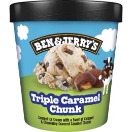 Ben & Jerry's Triple Caramel Chunk Ice Cream Tub 458mL