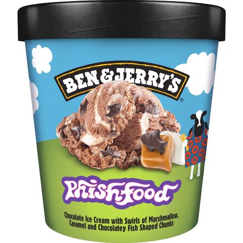 Ben & Jerry's Phish Food Ice Cream Tub Cream 458mL