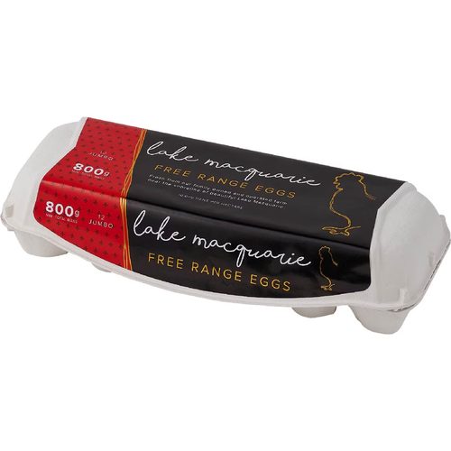 Lake Macquarie 12 Jumbo Free Range Eggs 800g