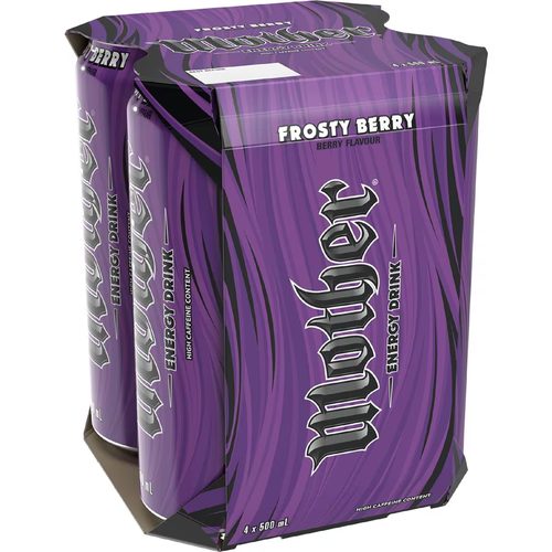 Mother Energy Drink Frosty Berry Cans 500mL x 4 pack