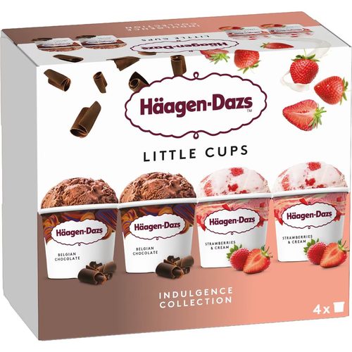 Haagen-Dazs Ice cream Little Cups Indulgence Collection 4 pack