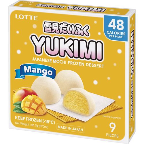 Lotte Yukimi Mochi Ice Confectionery Mango 270mL