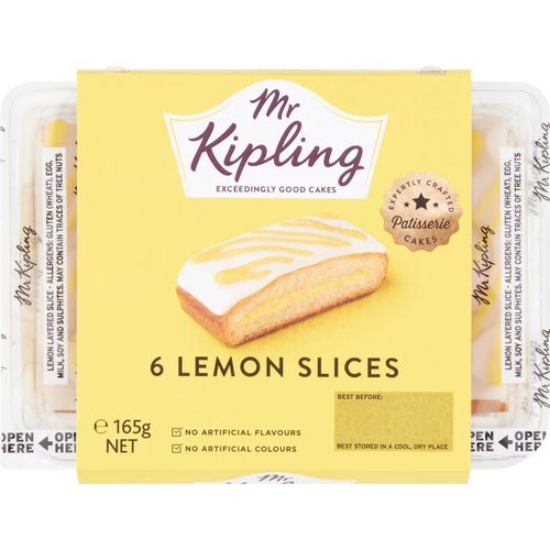 Mr Kipling Lemon Slice 6 pack
