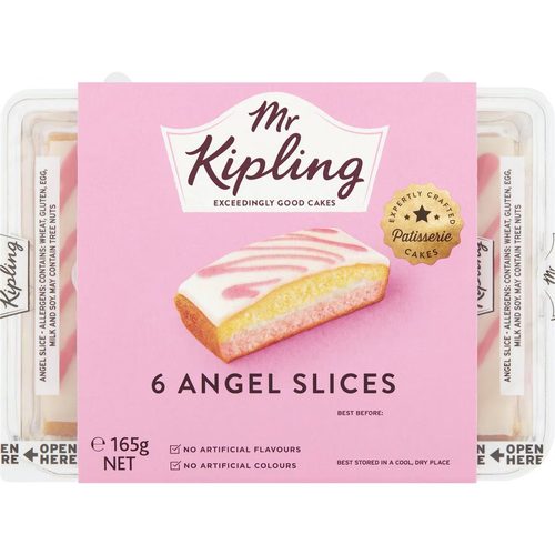 Mr Kipling Cake Angel Slices Snack Pack 6 pack
