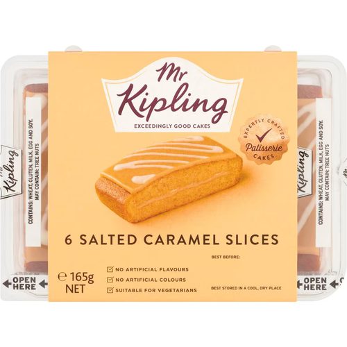 Mr Kipling Salted Caramel Slices 165g 6 pack