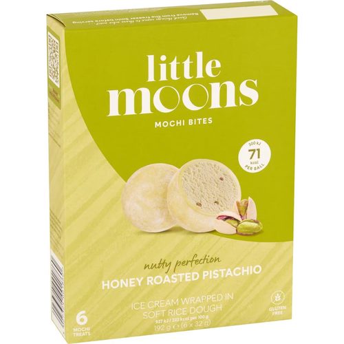 Little Moons Mochi Bites Honey Roasted Pistachio 6 pack