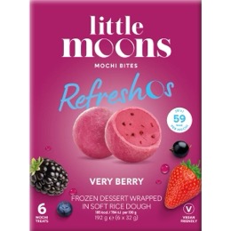 Little Moons Mochi Bites Refreshos Very Berry 6 pack