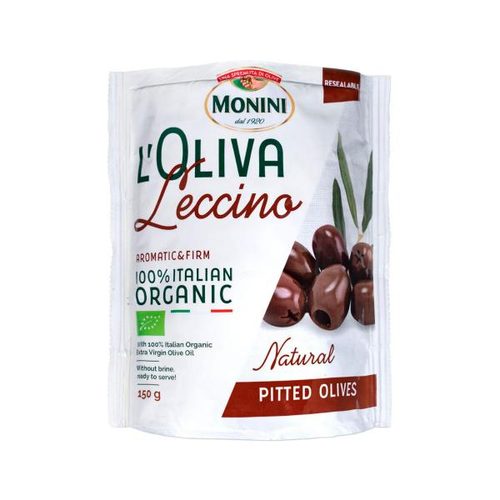 Monini Organic Olives Black Pitted Leccino