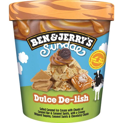 Ben & Jerry's Sundae Dulce De-lish Ice Cream 427mL