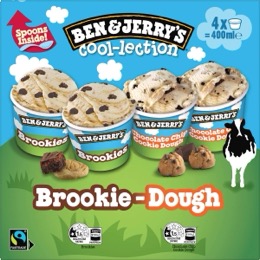 Ben & Jerry's Cool-lection Mini Brookie Dough Tubs 4 pack