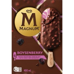 Magnum Boysenberry Ice Cream Sticks 4 pack