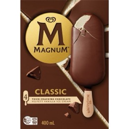 Magnum Classic Chocolate Ice Cream Sticks 4 pack