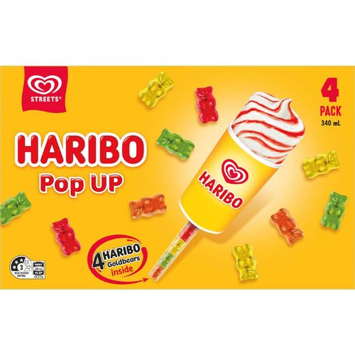 Streets Haribo Pop Up Ice Cream Sticks 4 pack