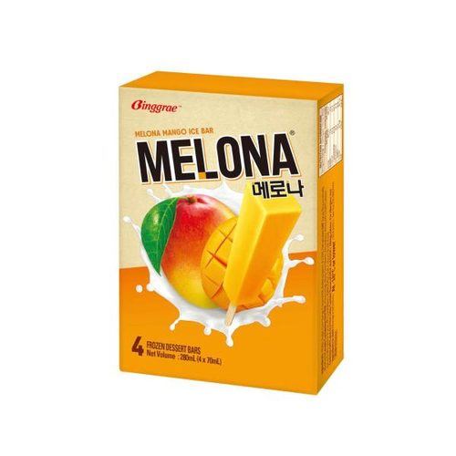 Binggrae Melona Ice Bar Mango 4 Pack