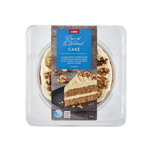 Coles Iced Carrot Cake