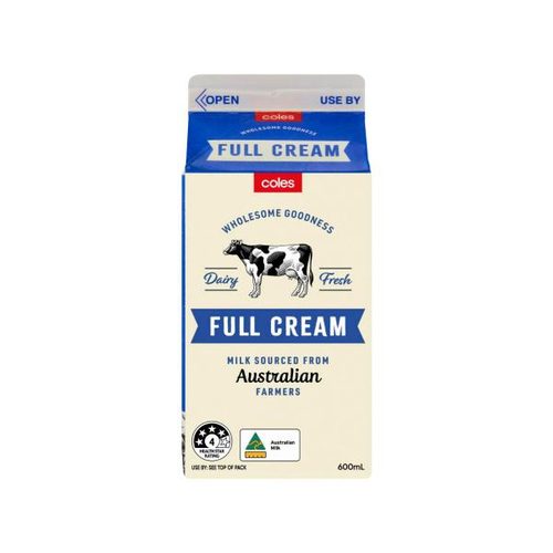 Coles Full Cream Milk