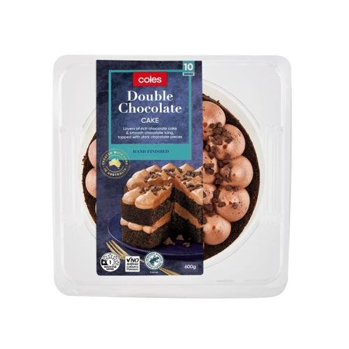 Coles Chocolate Iced Cake