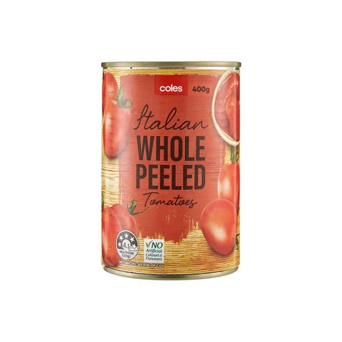Coles Whole Peeled Italian Tomatoes