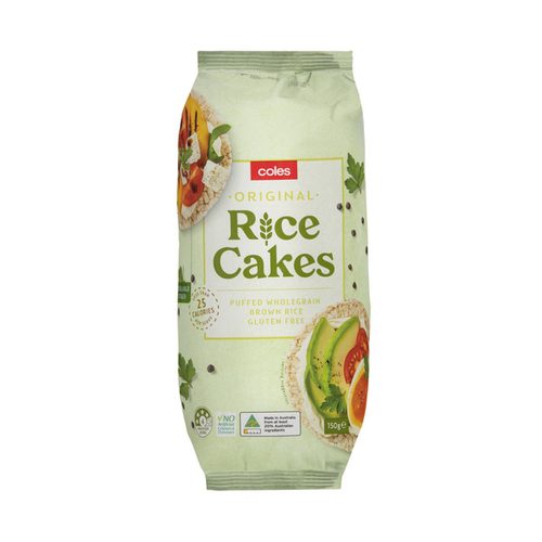 Coles Natural Thin Rice Cakes