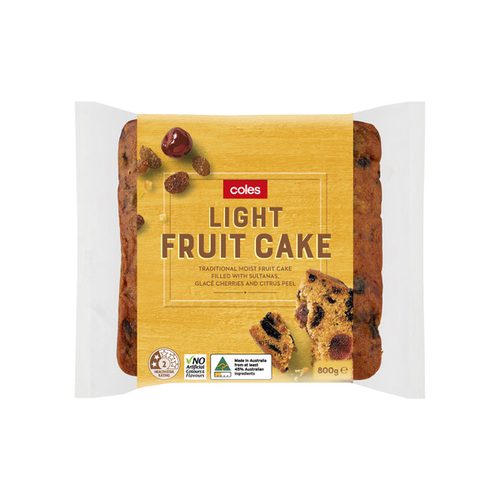 Coles Light Fruit Cake