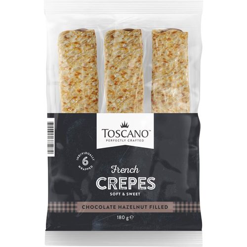 Toscano French Crepes Chocolate Hazelnut 180g