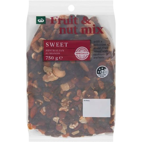 Woolworths Mixed Nuts & Fruit 750g
