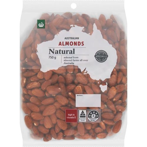 Woolworths Almonds Kernels 750g