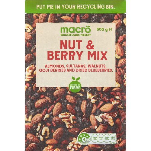 Macro Nuts & Berry Boost Mix 500g