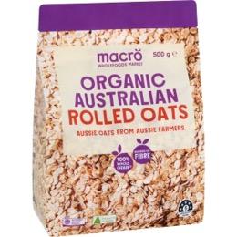 Macro Organic Rolled Oats 500g
