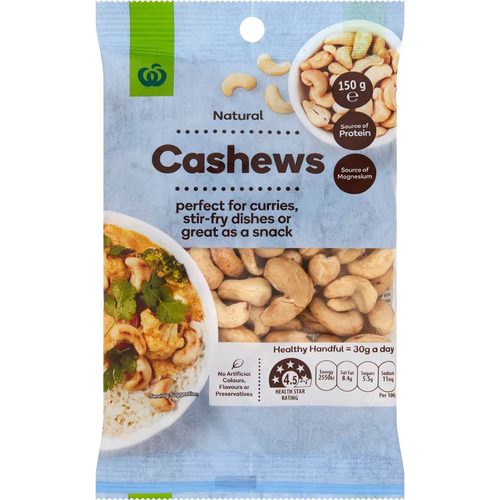 Woolworths Cashews 150g