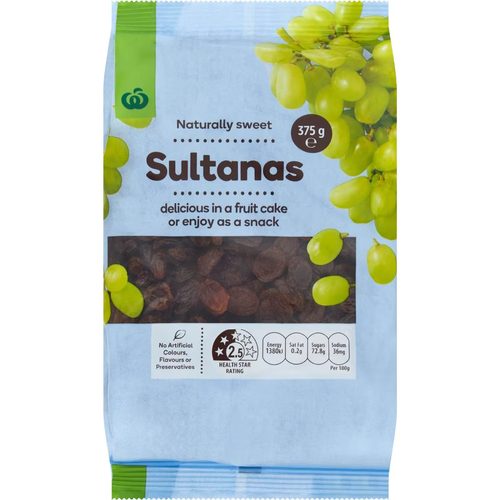 Woolworths Sultanas 375g