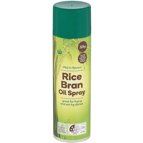 Woolworths Rice Bran Oil Spray 225g