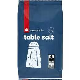 Woolworths Essentials Table Salt 1kg