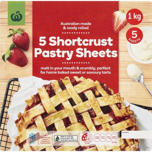 Woolworths Pastry Shortcrust 1kg