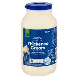 Woolworths Thickened Cream 600mL
