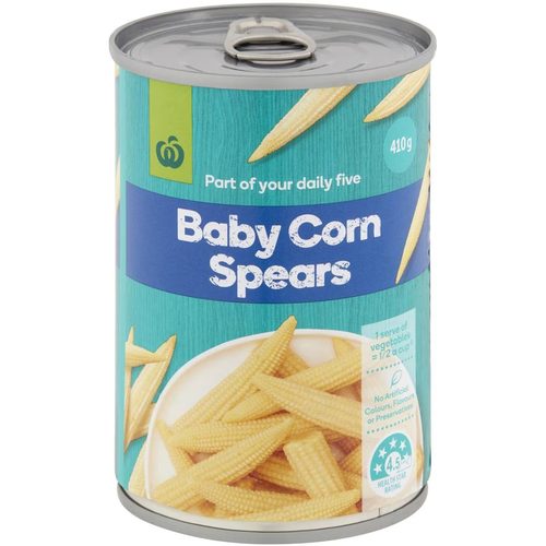 Woolworths Baby Corn Spears 410g