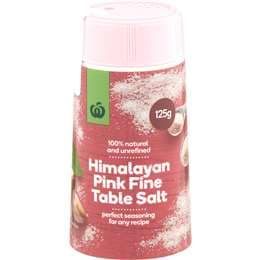 Woolworths Himalayan Pink Salt Fine Cut Shaker 125g