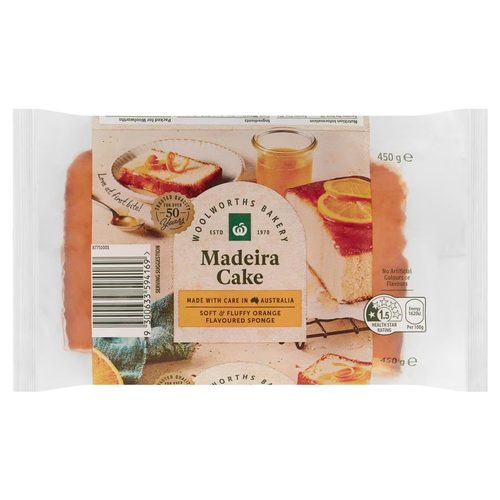 Woolworths Madeira Cake 450g