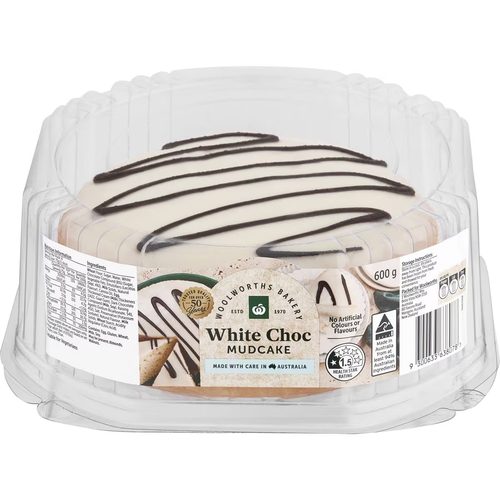 Woolworths Mudcake White 600g