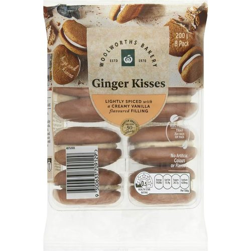 Woolworths Ginger Kisses 200g 8 pack