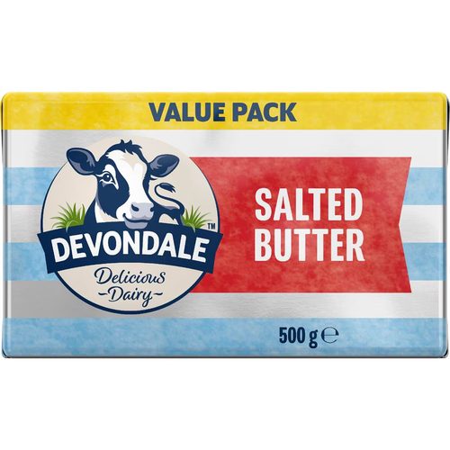 Devondale Butter Block Salted 500g