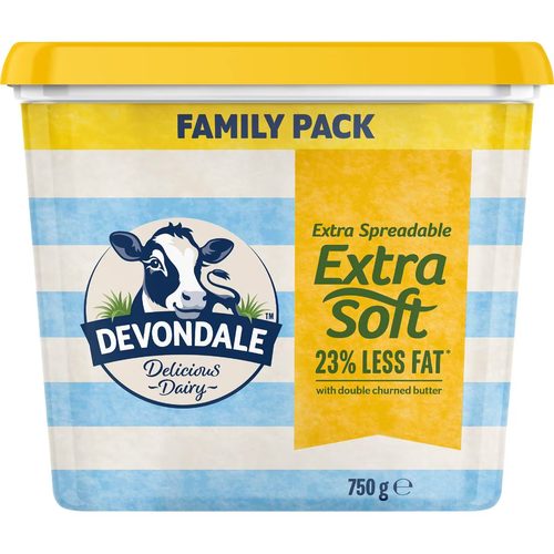 Devondale Extra Soft Spreadable Butter 750g