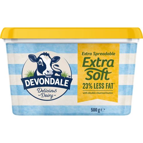 Devondale Extra Soft Spreadable Butter 500g