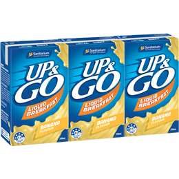 Up&Go Liquid Breakfast Banana 250mL x 3 pack