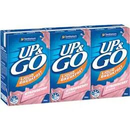 Up&Go Liquid Breakfast Strawberry 250mL x 3 pack