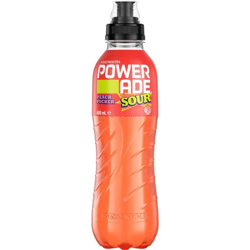 Powerade Sour Peach Sports Drink 600mL