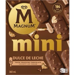 Magnum Mini Dulce De Leche Ice Cream Sticks 6 pack