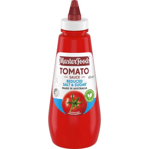 MasterFoods Reduced Salt & Sugar Tomato Sauce 475mL